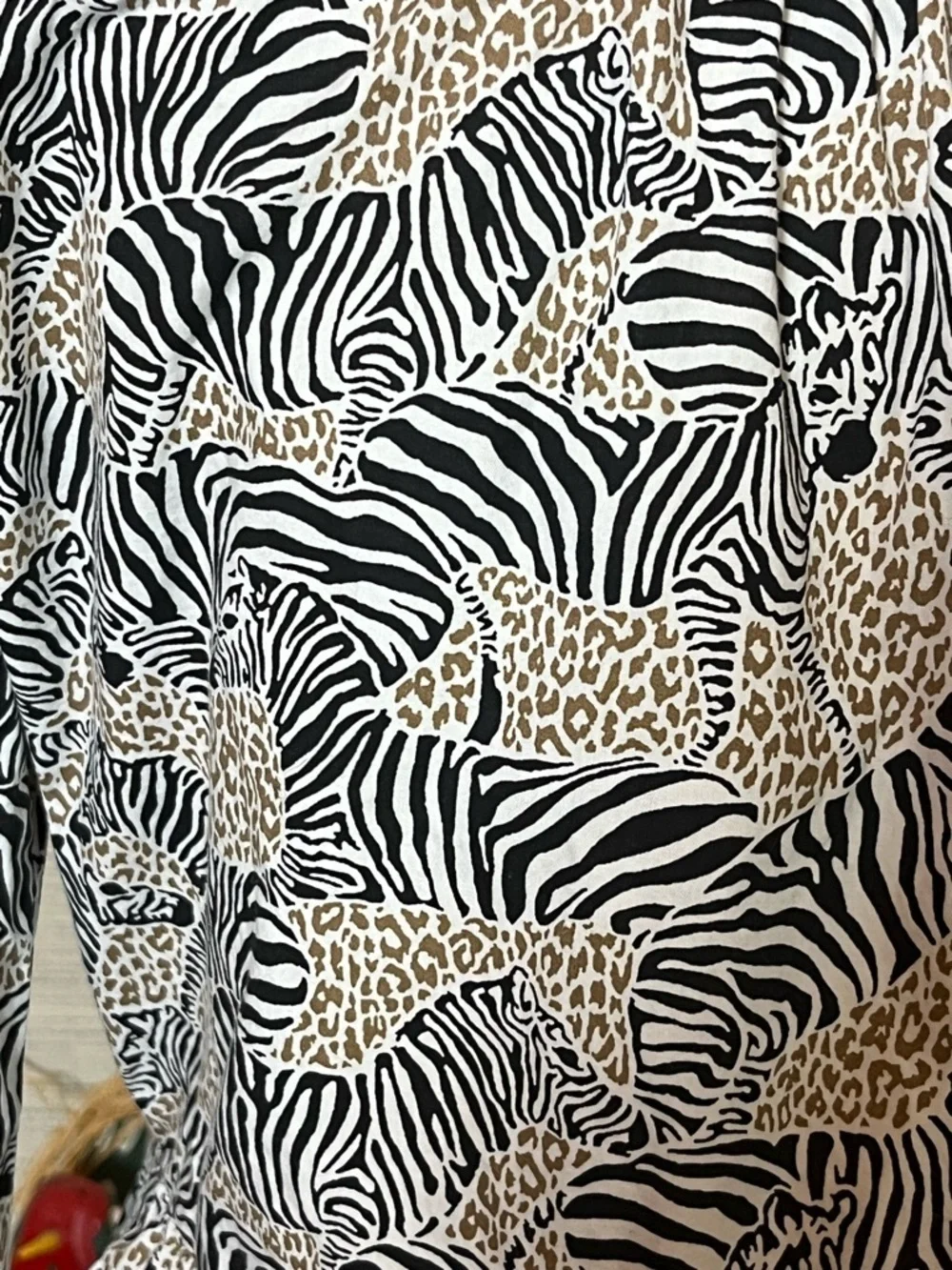 J.CREW Zebra Animal Print Dress 100% Cotton Poplin Tiered Lined Safari Size S